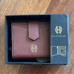 House of Harlow 1960 Burgundy Brown Leather Wallet - New in Box